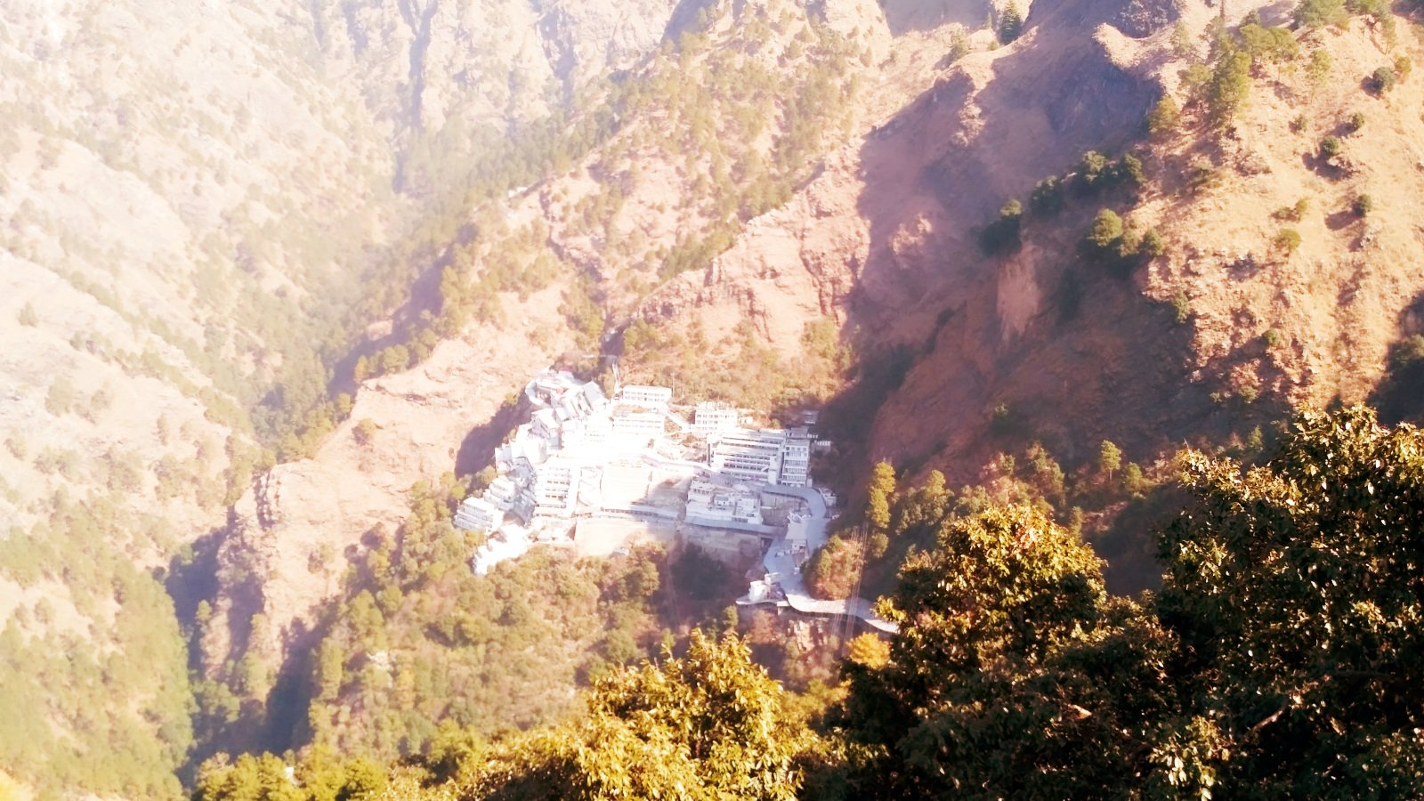 Trikuta mountain ridge on the Mata Vaishno Devi pilgrimage